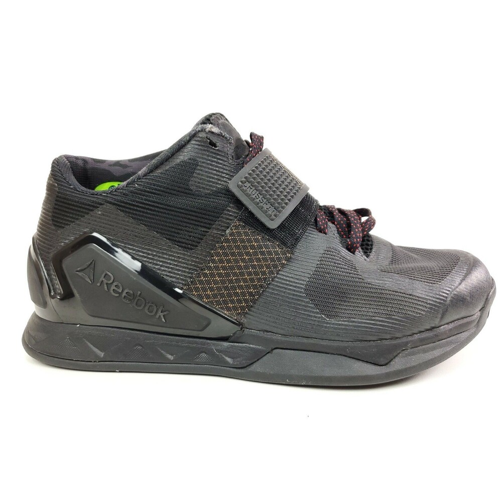 Reebok Crossfit Transition Size 7.5 CVT AR0664 Black Mid Top Gym Training Shoe